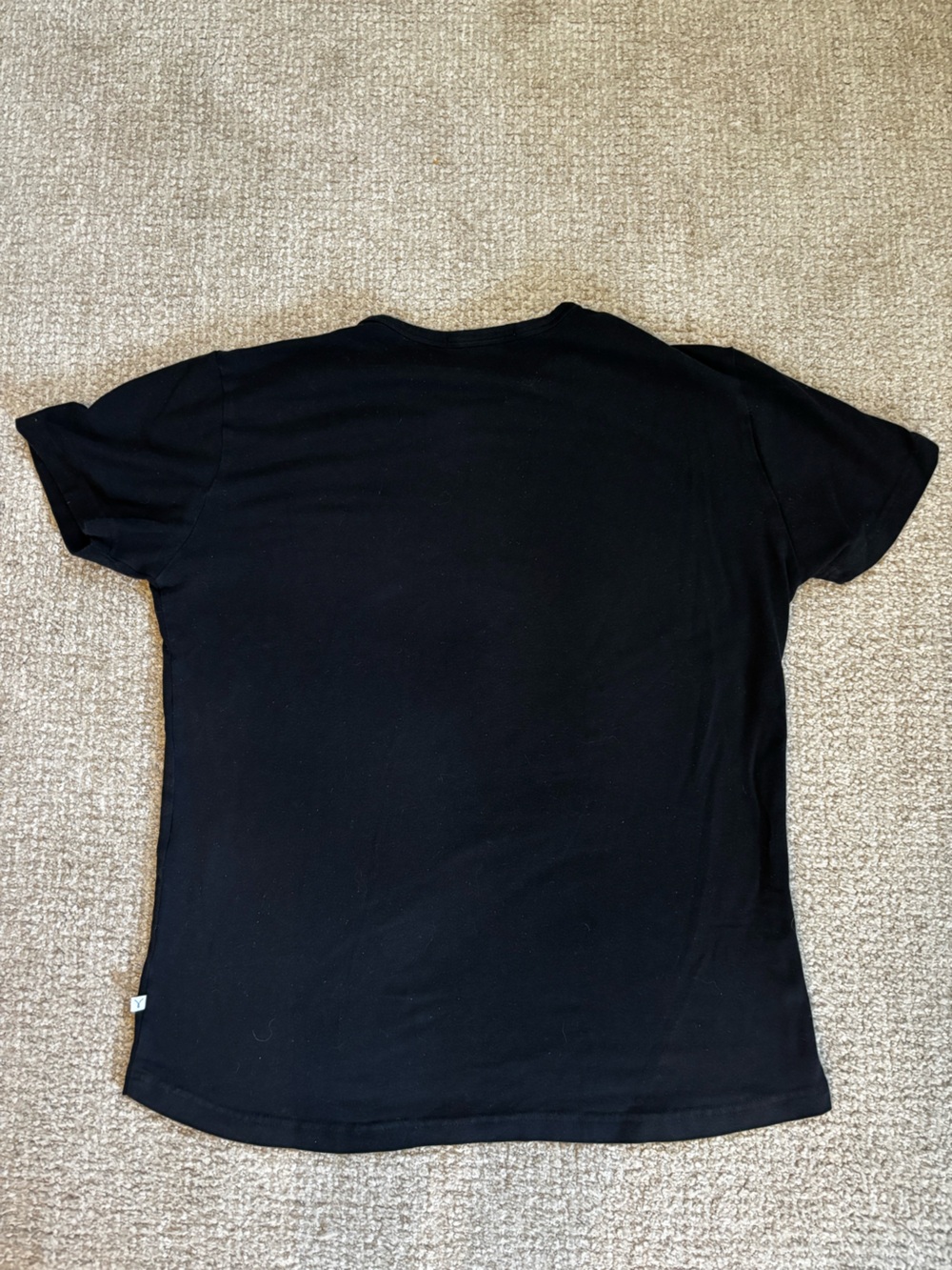 Teddy Stratford NYC TEDRA™ Black Crew Neck T-Shirt Mens Small Luxury Basic - Picture 6 of 6